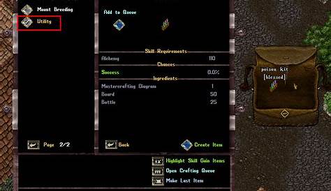 120 anatomy or better healing to disease/bleed/poison | ULTIMA ONLINE