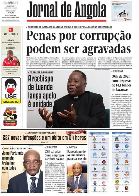 ultimas noticias de angola hoje