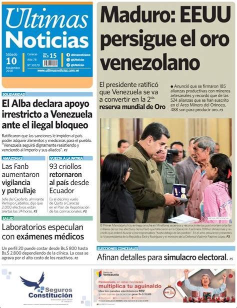 ultimas noticias sobre venezuela