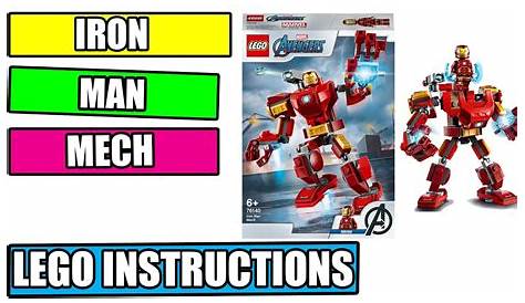 LEGO instructions - BrickHeadz - 41590 - Iron Man - YouTube