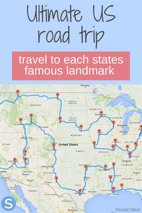 Ultimate Usa Road Trip Map
