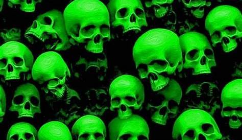 Green skulls wallpaper by DMAN7734 - 14 - Free on ZEDGE™ in 2020