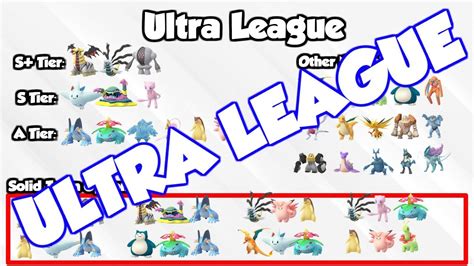 Ultra League Meta Analysis These are the top ranked Pokemon in Season