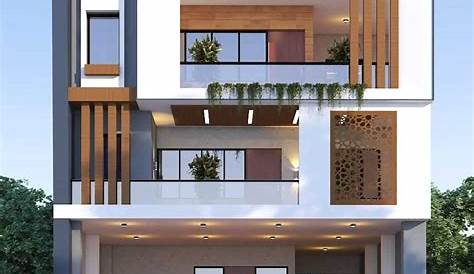 Ultra Modern Modern House Front Elevation Designs Single Story Mediterranean Plans Bungalow