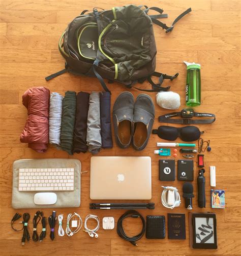 ultra minimalist travel packing