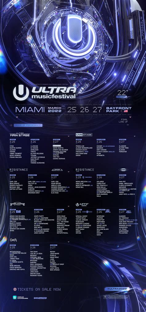 ultra music festival 2017 schedule