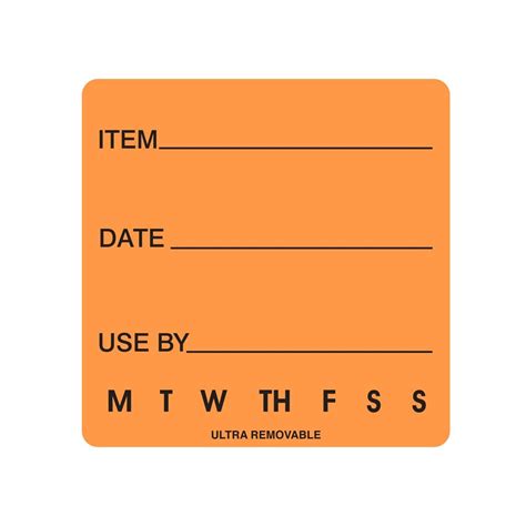 Ultra Removable Labels