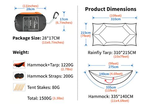 Ultralight Hammock Length