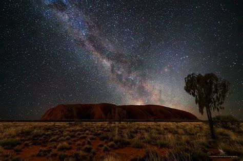Uluru under the stars