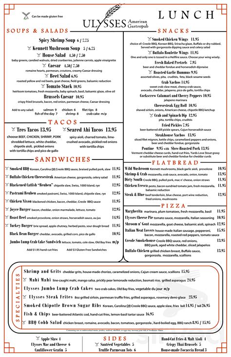 ulysses restaurant delaware