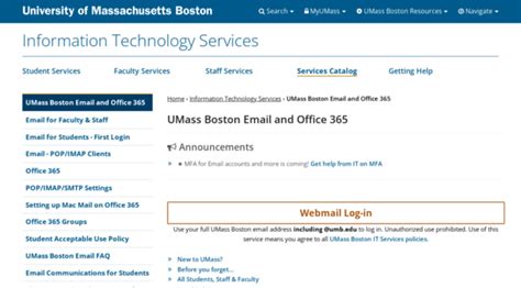 umb email log in