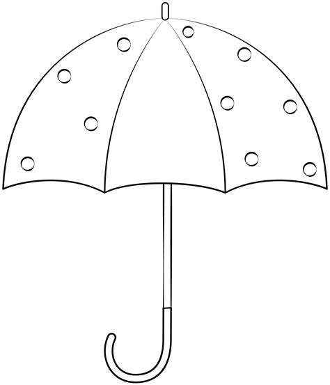Umbrella Printable Template