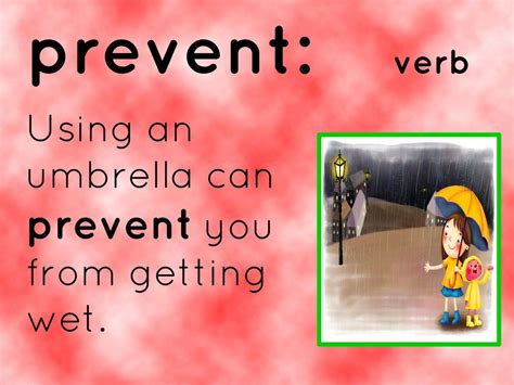 Umbrella Verb Synonym