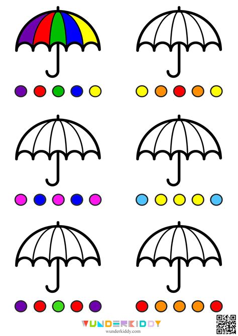 Umbrellas Coloring Pages