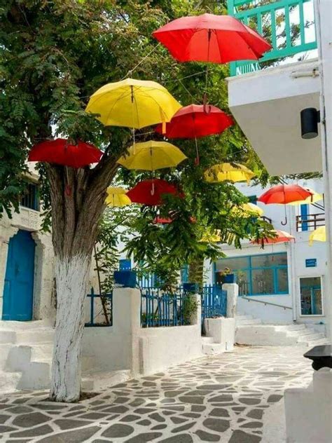 Umbrellas In Greece
