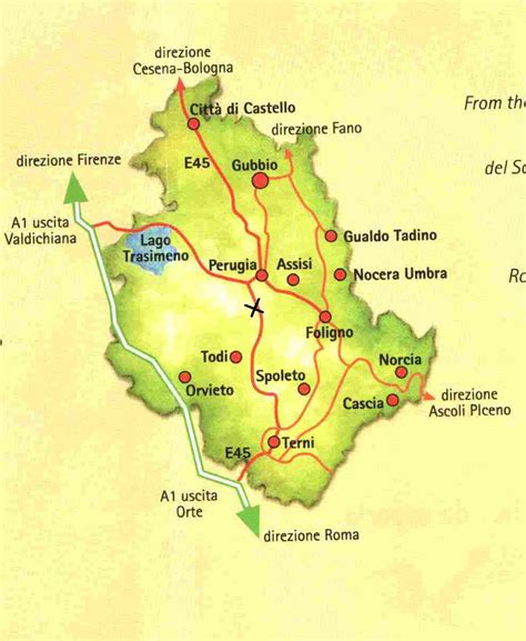 Map of Umbria online Maps and Travel Information