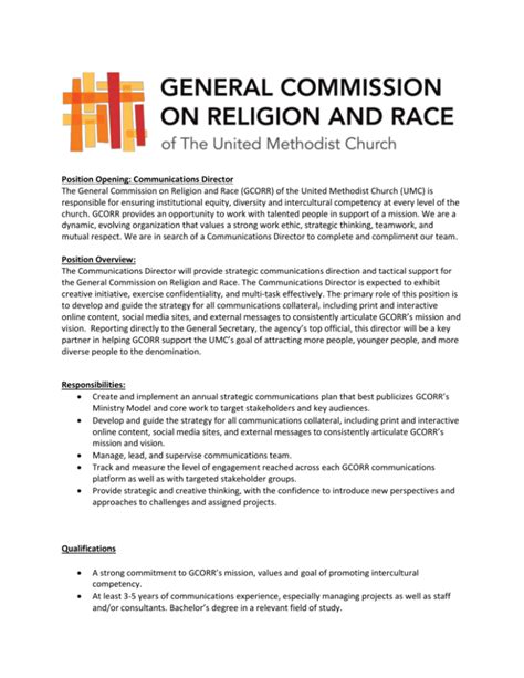 umc general commission on religion and race