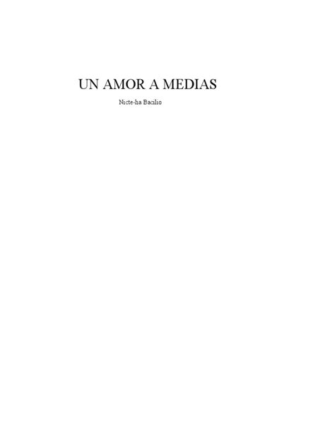 un amor a medias pdf