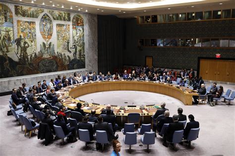 un security council meeting today vote