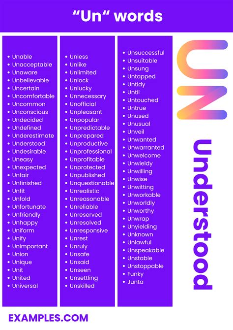 7 Un Words