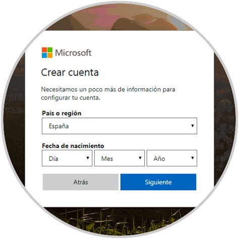 una cuenta de microsoft