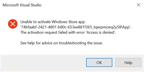 Unable to activate Windows Store app — Mixed Reality Developer Forum
