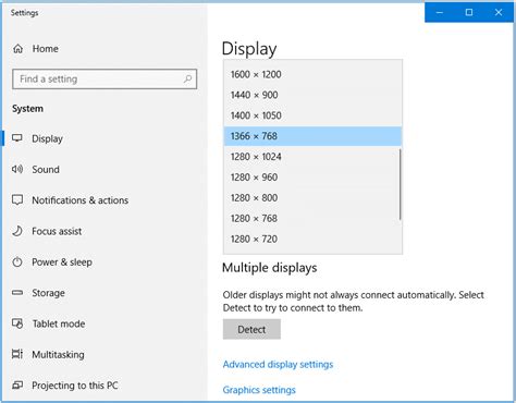 unable to change display resolution for second monitor windows 10