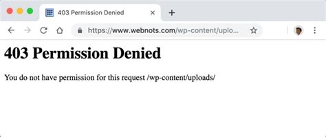 unable to connect to backend access denied http error 403