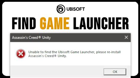 unable to find ubisoft game launcher