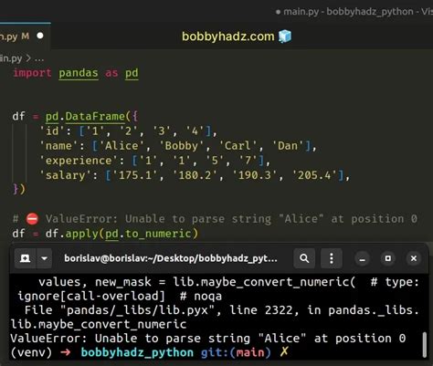unable to get repr for class 'pandas.core.frame.dataframe'