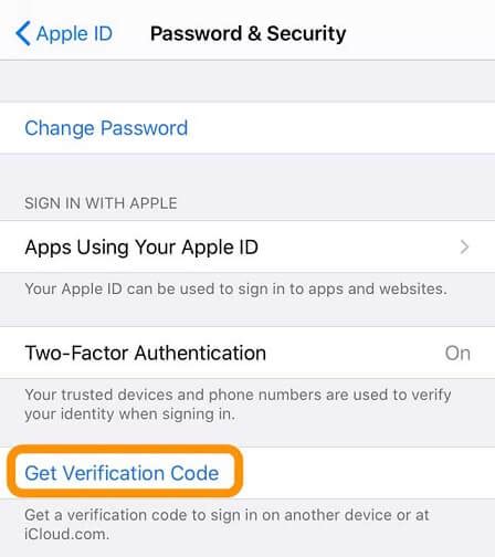 unable to get verification code on iphone