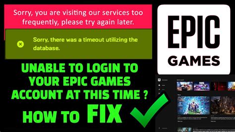 unable to login to epic games launcher