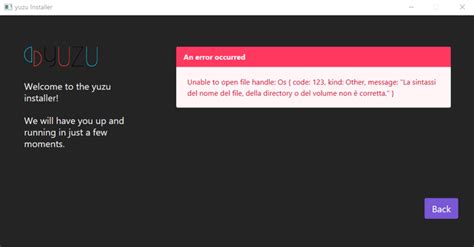 Unable To Open File Handle Yuzu