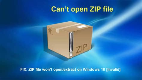 unable to open zip