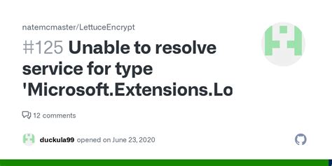Unable To Resolve Service For Type 'Microsoft.extensions.logging.ilogger