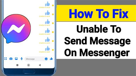 unable to send file in messenger