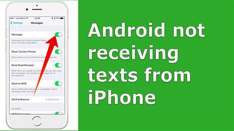 unable to send group text android from iphone