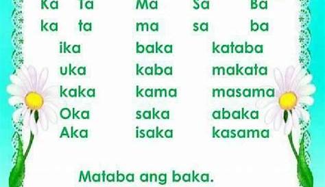 Pagbasa Tagalog Reading Materials For Grade Filipino Reading Images