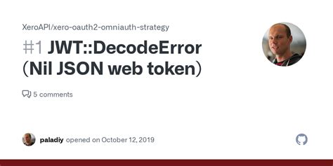 unauthorized nil json web token