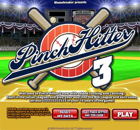 Unblocked Baseball Games Pinch Hitter 3