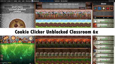 unblocked games 6x classroom cookie clicker