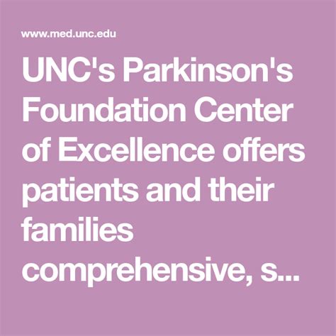 unc parkinson's disease center of excellence