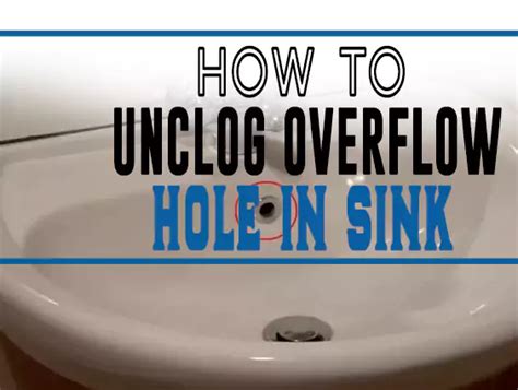 Unclog Overflow Drain Sink