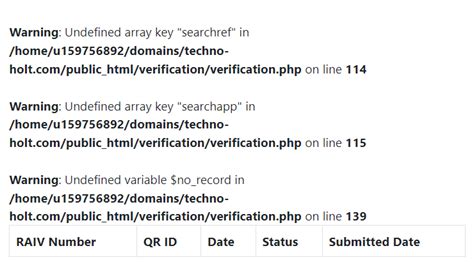 undefined array key code