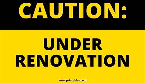 Under Renovation Signage Signs Stock Vector. Illustration Of Words