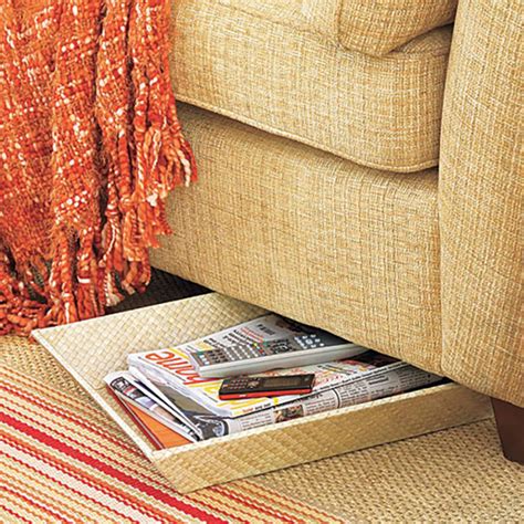 Incredible Under Sofa Storage Box For Living Room