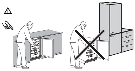 Under Counter Integrated Fridge Installation