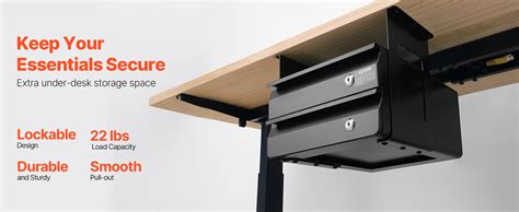 Under Desk Lockable Drawer