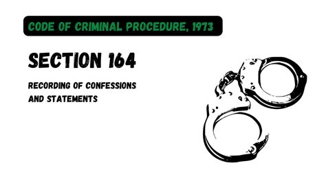 under section 164 of the code of criminal procedure 1973