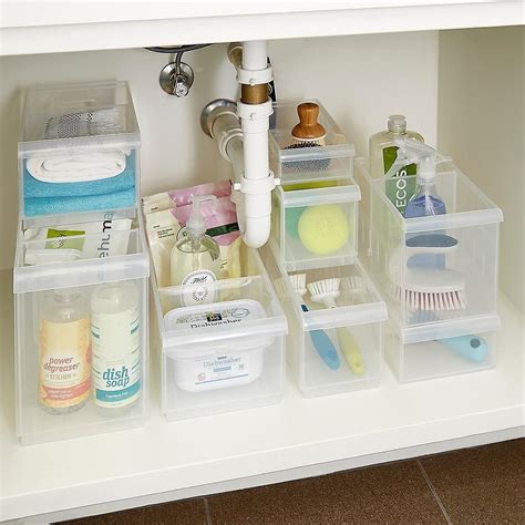 Under Sink Plastic Storage